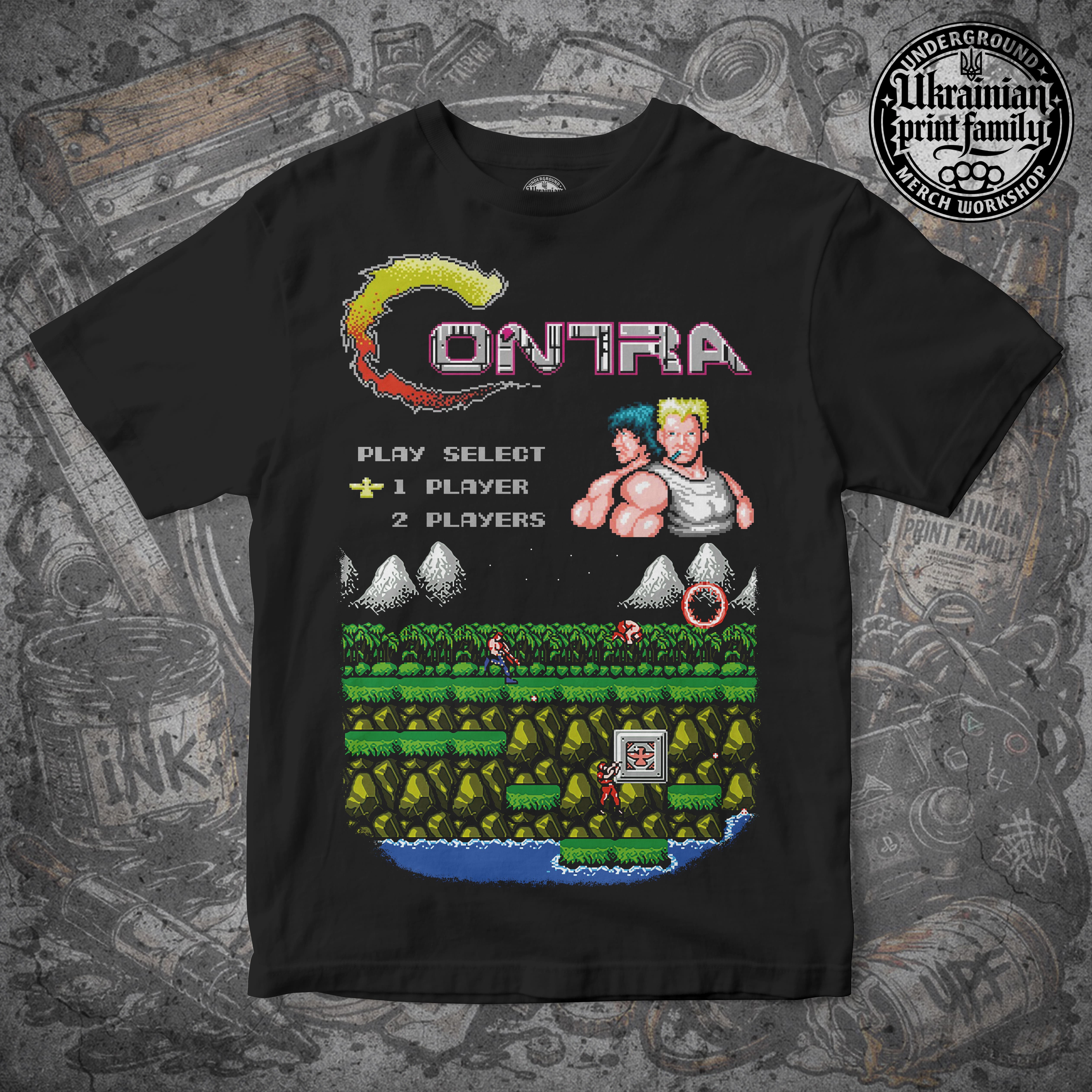 Футболка з принтом «CONTRA»