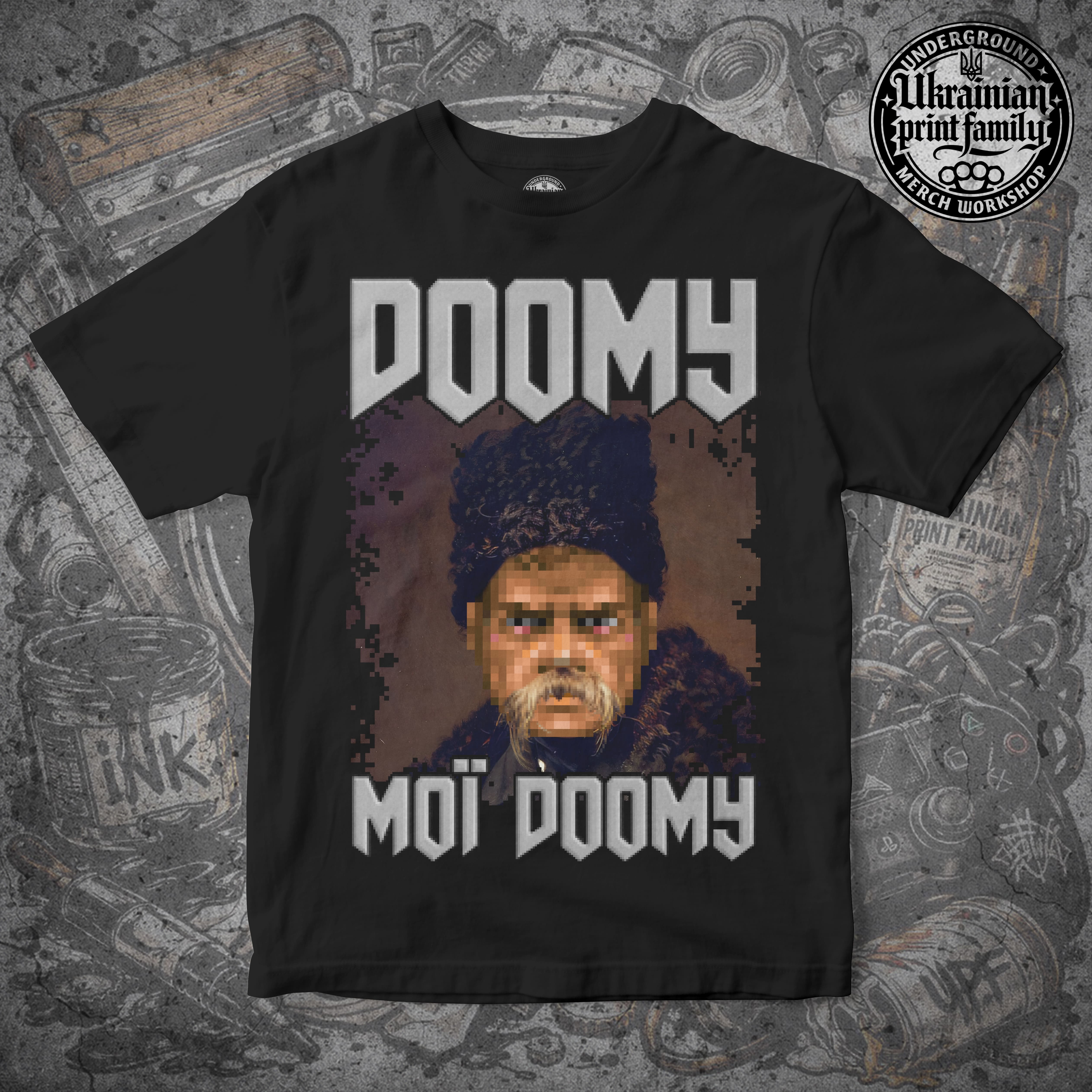 Футболка з принтом «DOOMY»