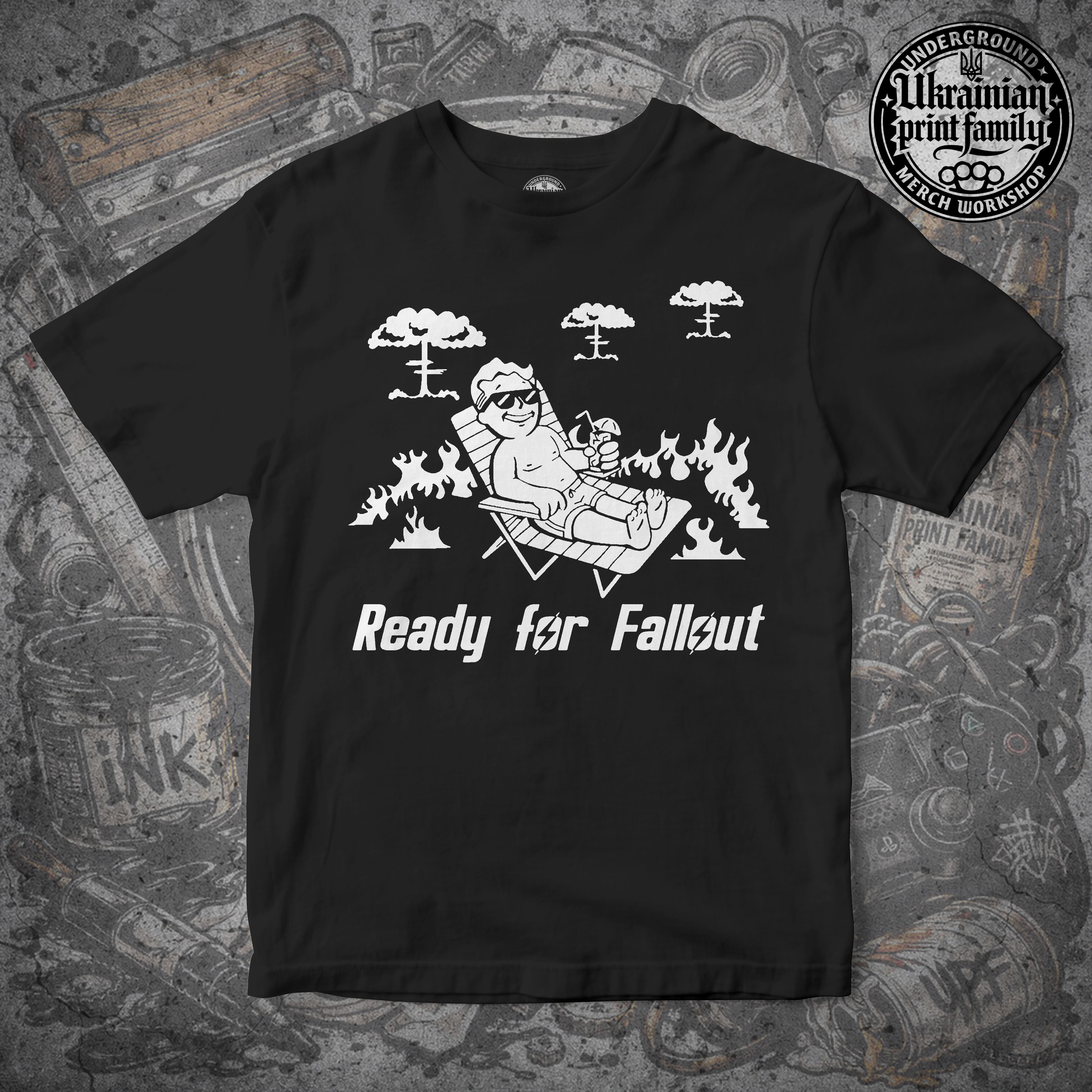 Футболка з принтом «READY FOR FALLOUT»