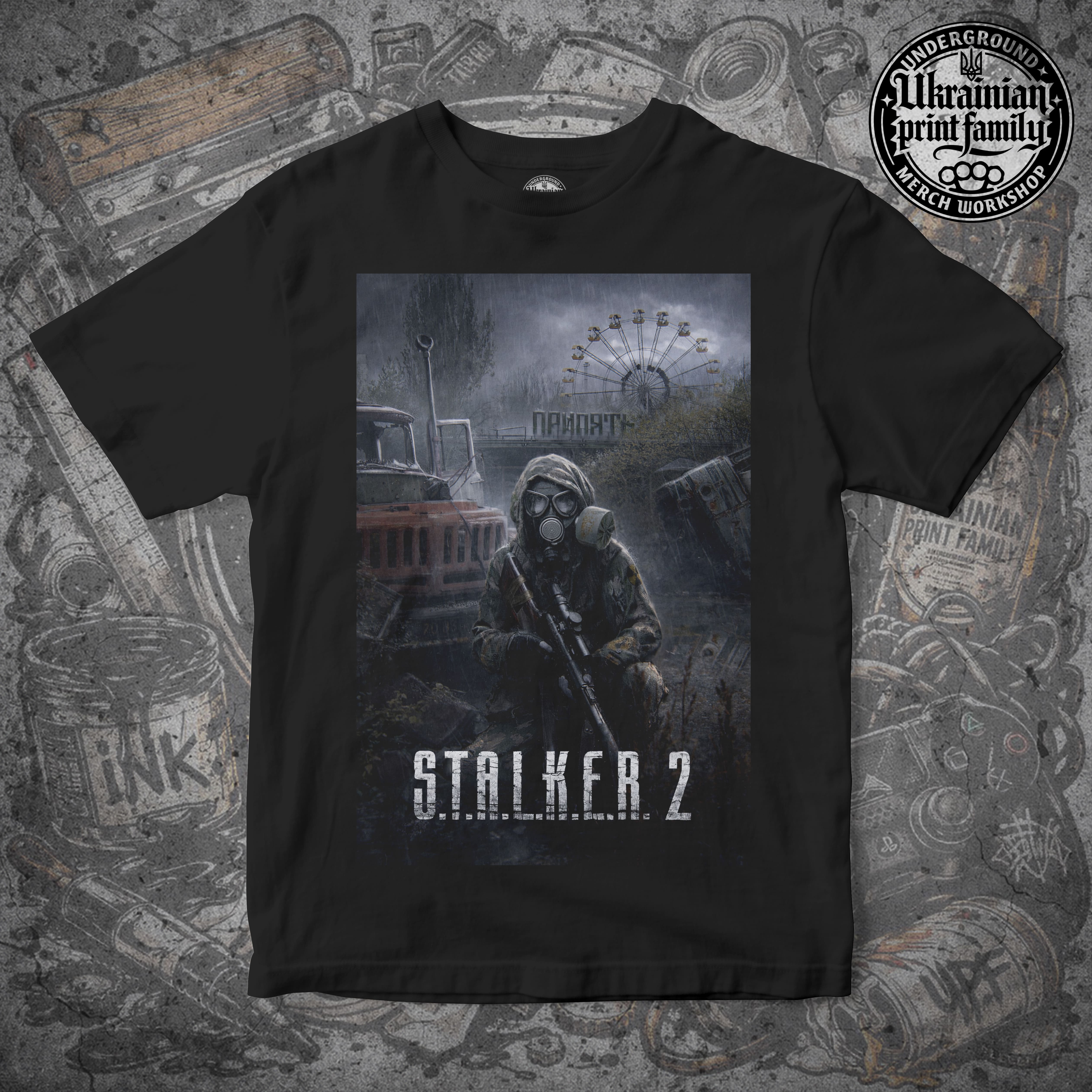 Футболка з принтом «STALKER 2»