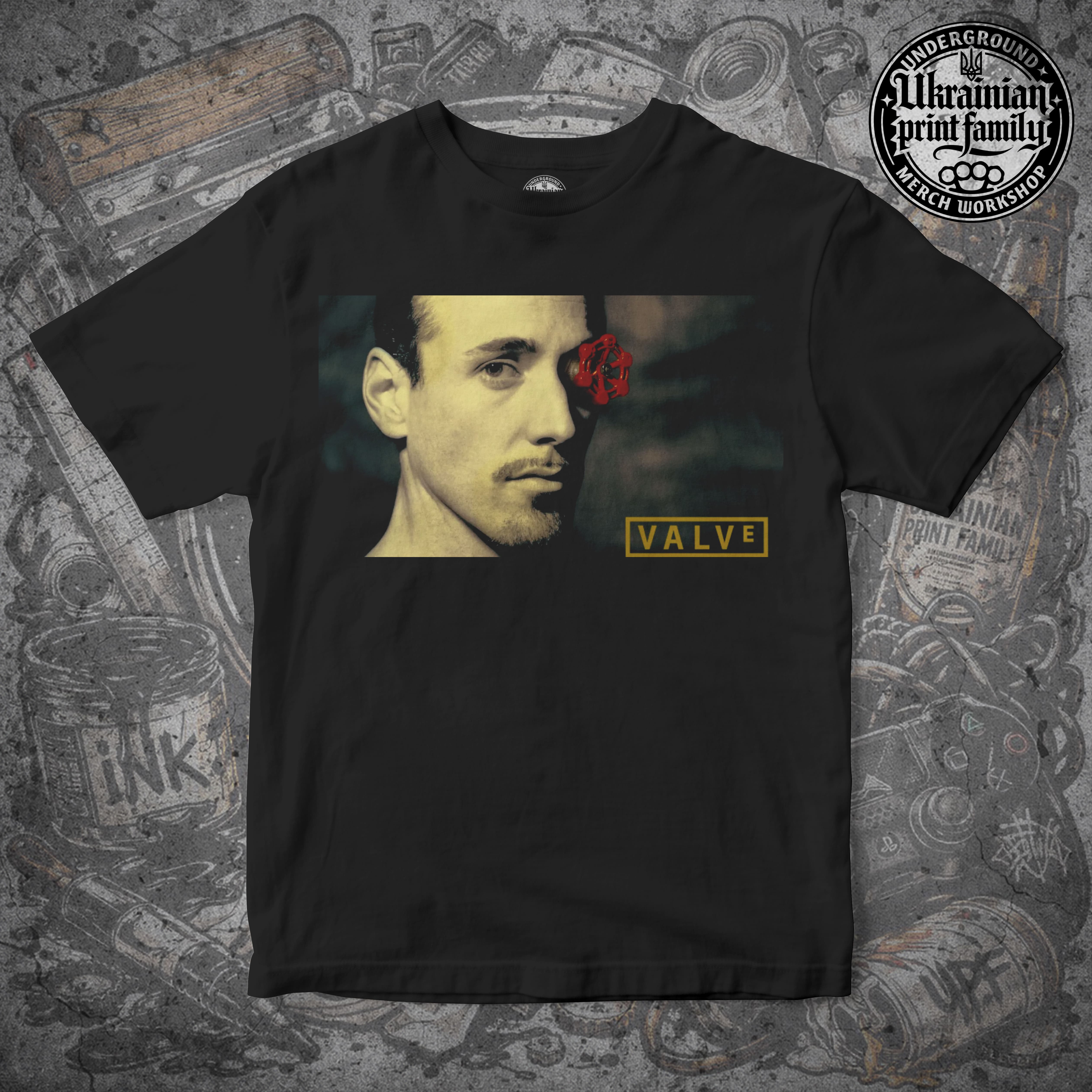 Футболка з принтом «VALVE»