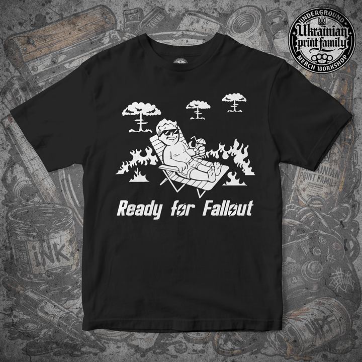 Футболка з принтом «READY FOR FALLOUT»